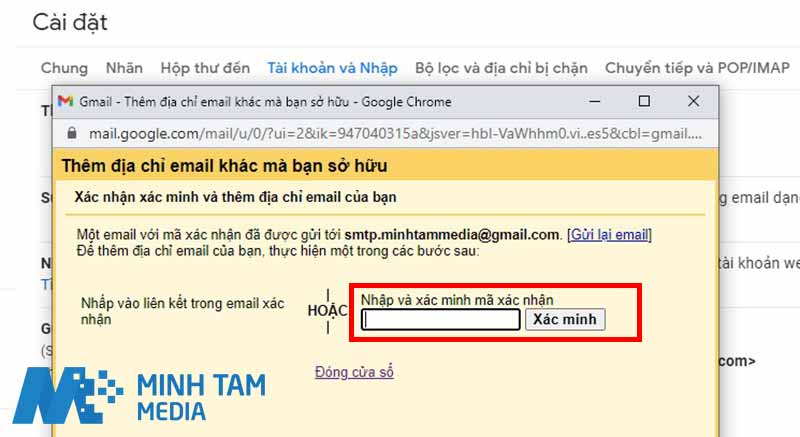 Liên kết nhiều tài khoản Gmail - Bước 10